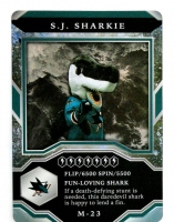 2021-22 Upper Deck MVP Mascot Gaming Cards Sparkle #M23 S.J. Sharkie