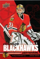 2025-26 Upper Deck Chicago Blackhawks Centennial #66 Craig Anderson