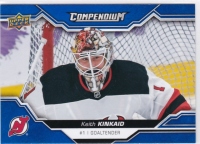 2018-19 UD Compendium Blue Keith Kinkaid 