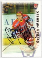 2003-04 Czech OFS Plus #258 tpn Hebejk + originln podpis