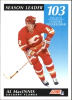 1991-92 Score Canadian Bilingual #299 Al MacInnis SL