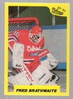 1989-90 7th Inning Sketch OHL #23 Fred Brathwaite