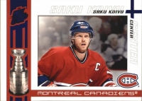 2003-04 Pacific Quest for the Cup Blue #55 Saku Koivu