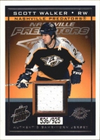 2003-04 Pacific Quest for the Cup Jerseys #11 Scott Walker