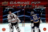 2024-25 Upper Deck Gaming PVP #GPVP17 Petr Mrzek / Jordan Binnington