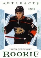 2022-23 Artifacts Emerald #194 Jacob Perreault RC 94/99