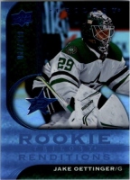 2020-21 Upper Deck Trilogy Rookie Renditions Blue #RR9 Jake Oettinger