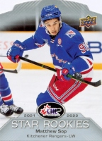 2022-23 Upper Deck CHL '21-22 CHL Star Rookies #CSR45 Matthew Sop