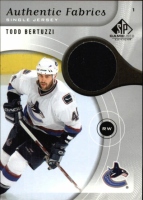 2005-06 SP Game Used Authentic Fabrics #AFTB Todd Bertuzzi