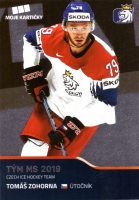 2019-20 MK Czech Ice Hockey Team Base Set #67 Tom Zohorna