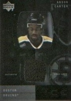 2000-01 Upper Deck Ice Game Jerseys #JCAC Anson Carter
