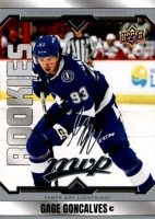 2024-25 Upper Deck MVP Silver Script #235 Gage Goncalves RC