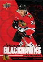 2025-26 Upper Deck Chicago Blackhawks Centennial #14 Philipp Kurashev