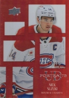 2024-25 Upper Deck UD Portraits Red #P57 Nick Suzuki 92/99