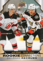 2023-24 Upper Deck Tim Hortons Greatest Duos Rookie Connection #RC10 Jack Hughes / Trevor Zegras