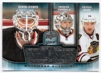 2014-15 Upper Deck MVP NHL Three Stars Player of the Week #3SW111113 Robin Lehner / Frederik Andersen / Patrick Sharp	