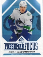 2023-24 SP Authentic Freshman Focus Blue #FF17 Aidan McDonough