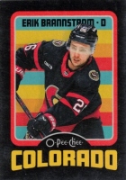 2024-25 O-Pee-Chee Retro Black #351 Erik Brannstrom /100