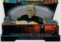 2022-23 Parkhurst Champions Tomorrow's Riches Gold #TR3 Jeremy Swayman
