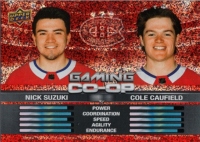 2024-25 Upper Deck Gaming Co-Op Speckle #CGO24 Nick Suzuki / Cole Caufield