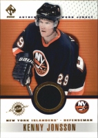 2001-02 Private Stock Game Gear #63 Kenny Jonsson SP