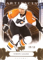 2009-10 Artifacts Gold #7 Simon Gagne