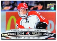 2022-23 Upper Deck Tim Hortons Legends Championship Resume #CR15 Geraldine Heaney