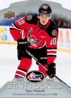 2022-23 Upper Deck CHL '21-22 CHL Star Rookies #CSR9 Tyler Peddle