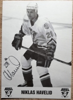 Klubov karta Mighty Ducks Niklas Havelid + podpis