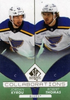 2022-23 SP Authentic Collaborations Green #C22 Jordan Kyrou / Robert Thomas