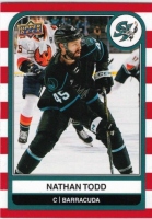 2023-24 Upper Deck AHL Red Stripes #71 Nathan Todd /76