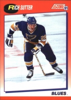 1991-92 Score Canadian Bilingual #63 Rich Sutter