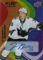 2022-23 Upper Deck Allure Color Flow Autographs Full Rainbow #SF74 Jonathan Dahlen F
