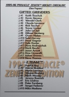 1995-96 Zenith #NNO Cheklist Insert