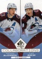 2022-23 SP Authentic Collaborations Blue #C10 Nathan MacKinnon / Cale Makar