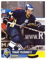Klubov karta HC Ryti Kladno Tom Vildumetz + originln podpis