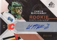 2007-08 SP Game Used Rookie Exclusives Autographs #RECM Curtis McElhinney