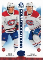 2023-24 SP Authentic Collaborations Blue #C10 Cole Caufield / Juraj Slafkovsk