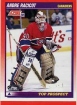 1991-92 Score Canadian Bilingual #285 Andre Racicot TP RC