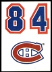 1987-88 Topps Sticker Inserts #23 Montreal Canadiens