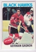 1975-76 Topps #101 Germaine Gagnon UER / (Misspelled Germain on both sides)	