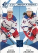 2024-25 SP Authentic Collaborations Blue #C19 Chris Kreider / Mika Zibanejad
