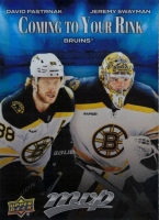 2025-26 Upper Deck MVP Coming to Your Rink #CR2 David Pastrk / Jeremy Swayman