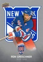 2025-26 Upper Deck New York Rangers Centennial Box Set #18 Ron Greschner