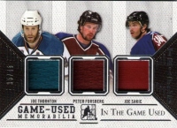 2015-16 ITG Used Jerseys Trios Silver #GU3J09 Joe Thornton / Peter Forsberg / Joe Sakic /45