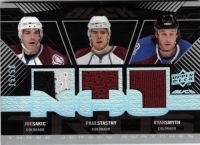 2008-09 UD Black Trios Jerseys #UBP3SSS Joe Sakic / Paul Stastny / Ryan Smyth