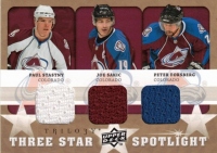 2008-09 Upper Deck Trilogy Three Star Spotlights #3SSFS Paul Stastny / Joe Sakic / Peter Forsberg