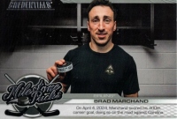 2024-25 Upper Deck Credentials Milestone Pucks #MPBM Brad Marchand