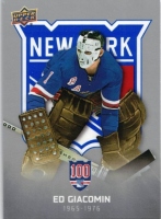 2025-26 Upper Deck New York Rangers Centennial Box Set #12 Ed Giacomin
