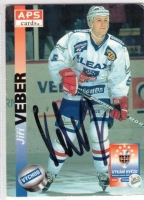 1996-97 Czech APS Extraliga #411 Ji Veber + podpis